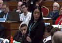 Arooj Shah speaks at Wednesday's Oldham Council meeting