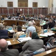 The Oldham council budget meeting. Photo: Oldham council