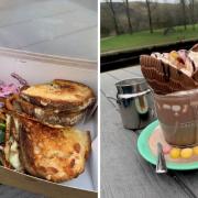 I tried a toastie and the Easter egg hot chocolate