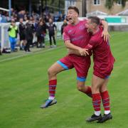 Kane Wallwork celebrating after scoring the goal which has now been viewed well over three million times Picture: Alicia Day