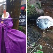 One scarecrow was 'beheaded' in the incident