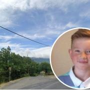 A road off the D14 in the Pyrenees mountains, roughly one mile away from where reports claim Alex Batty was living