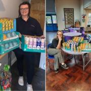 A hundred Easter eggs were donated to a charity in Oldham