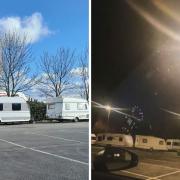 Residents said the caravans have been causing chaos