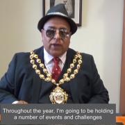 Mayor Cllr Javid Iqbal as Kojak