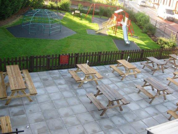 The Oldham Times: The large beer garden and play area