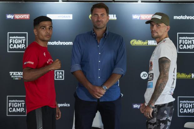 HANDOUT PICTURE COMPLIMENTS OF MATCHROOM BOXING
Matchroom Boxing Fight Camp 2 Final Press Conference
5 August 2020
Picture By Mark Robinson
Aqib Fiaz and Kane Baker Final Press Conference Ahead of Their Lightweight Fight on Saturday Night