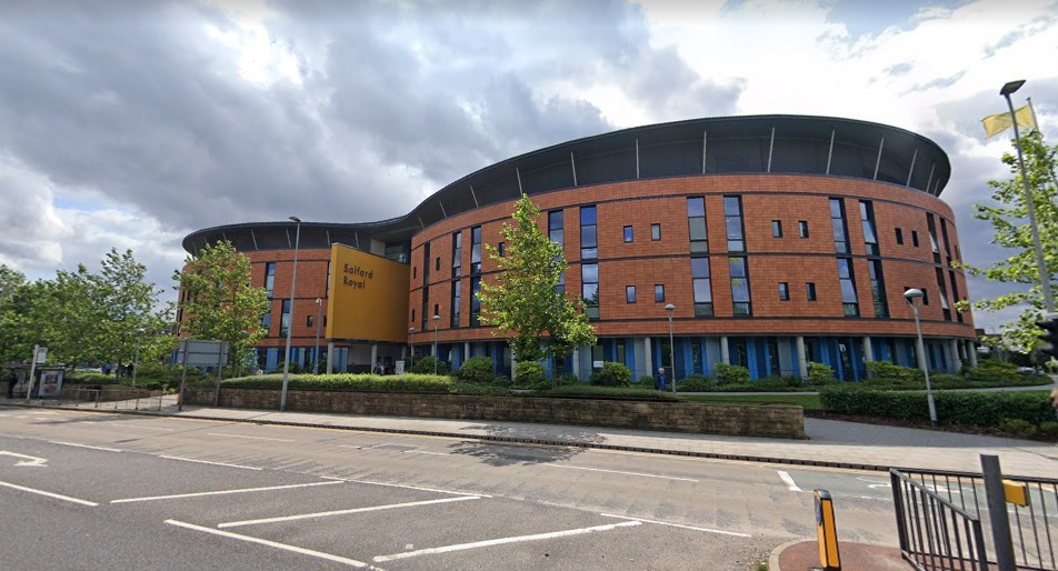 Salford Royal Hospital pictured in August 2019 