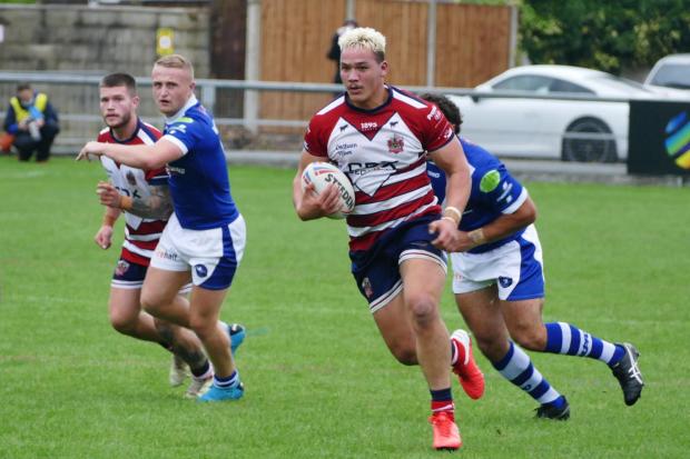 CLASSY: Tyler Dupree scored a fine solo effort as Roughyeds lost against Newcastle Thunder