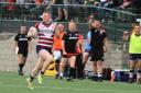 DOUBLE DELIGHT: Owen Restall scored two brilliant breakaway tries for Roughyeds Picture: Dave Murgatroyd