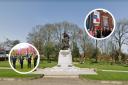 The war memorial was celebrated in a special service