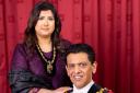 Mayor of Oldham, Cllr Zahid Chauhan, and his wife Afsheen, the mayoress of Oldham