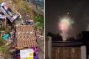 A second box of fireworks waste was found near another wedding venue in Chadderton