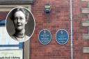 Marjory Lees, inset, is commemorated alongside her mother