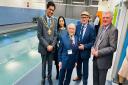 From left to right: Cllr Zahid Chauhan, Cllr Arooj Shah, Sir Norman Stoller and Frank Rothwell