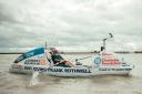 Frank Rothwell rowing in For a Cure in Burnham-on-Crouch