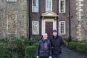 Graham Taylor (right) and Cllr Colin McLaren (left) stand in front of Foxdenton Hall
