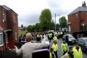 Two groups clashed following a Tommy Robinson rally in Limeside in 2019