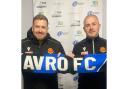 (Left to right) David Birch and Mike Norton, Avro’s managerial duo Picture: Avro FC