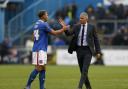 Keith Curle with Hallam Hope when they pair were both at Carlisle United
