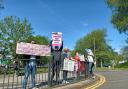 Staff striking at Oldham College in May