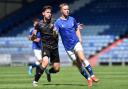 Callum Lang in action for Wigan against Oldham Athletic in last year's pre-season friendly