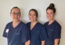 From left to right, nurses: Hanna Simpson, Lyndsey Griffiths and Martha Wilson. Credit: The Christie