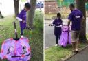Salehuddin takes his kids out with him to litter-pick regularly