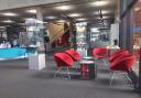 The warm bank area at Oldham Library