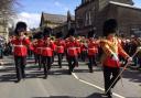 The Band of the Grenadier Guards performing in Uppermill in 2019
