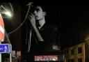The mural to Ian Curtis in Macclesfield