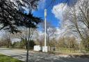 The mast on Chadderton Hall Road, next to Chadderton Hall Park