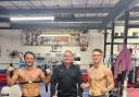 It’s a family affair for boxing brothers Jack Rafferty (left), Tom Rafferty (right) and dad Dave Rafferty (centre)