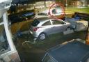 CCTV shows the run up to the attack with Ahmed's car circled in red