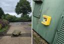 The defibrillator has been fitted on a cabin in High Crompton Park