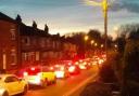 The traffic on Block Lane on Friday night hit the two hour mark according to residents