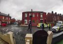 Police and a bomb disposal robot were seen on Ellesmere Street