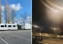 Residents said the caravans have been causing chaos
