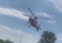 A helicopter was seen in the area
