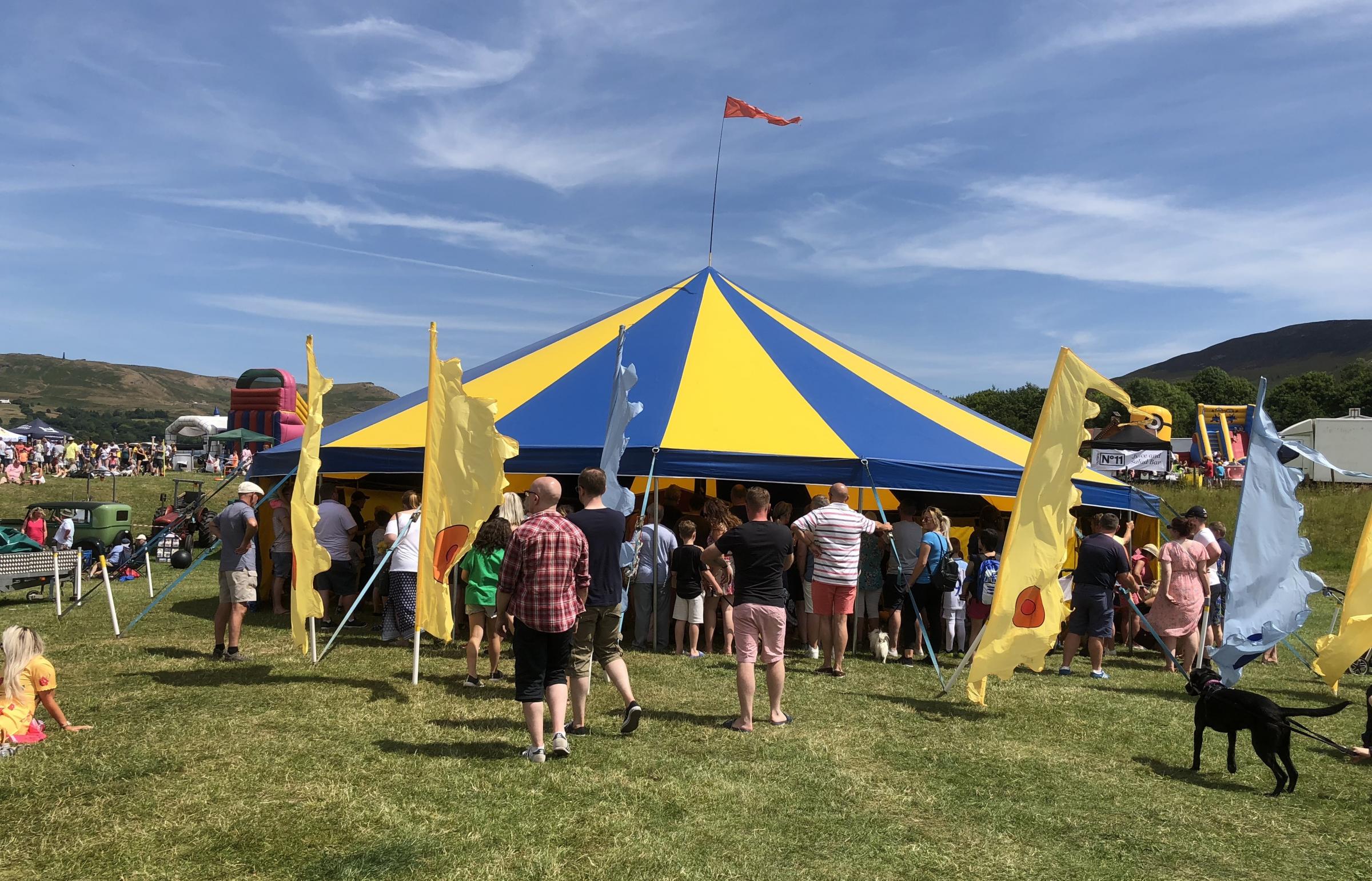 POPULAR: A tent at the show in 2019