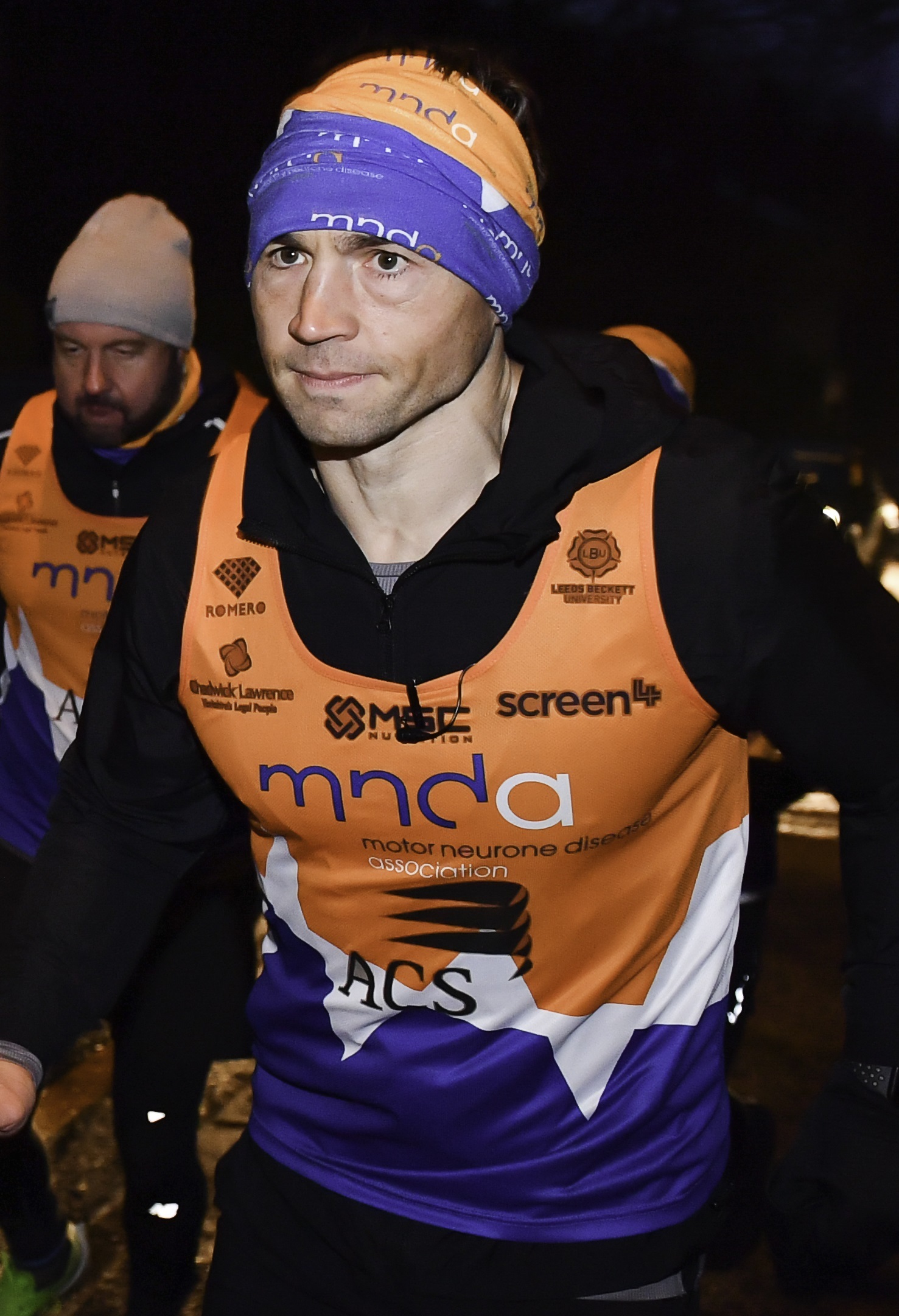 Kevin Sinfield sets off on the final marathon of seven marathons in seven days fundraising challenge in support of his former team-mate Rob Burrow and the Motor Neurone Disease Association (Picture: Simon Wilkinson/SWpix.com)