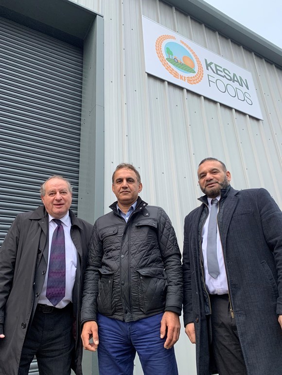 SUCCESS: Graham McKendrick from Oldham Enterprise Trust, Mumtaz Khan freom Kesan Foods and Cllr Shoab Akhtar, Oldham Councils cabinet member for business and enterprise