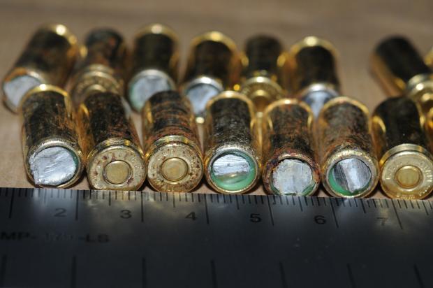 The Oldham Times: Some of the recovered bullets (Image: GMP).