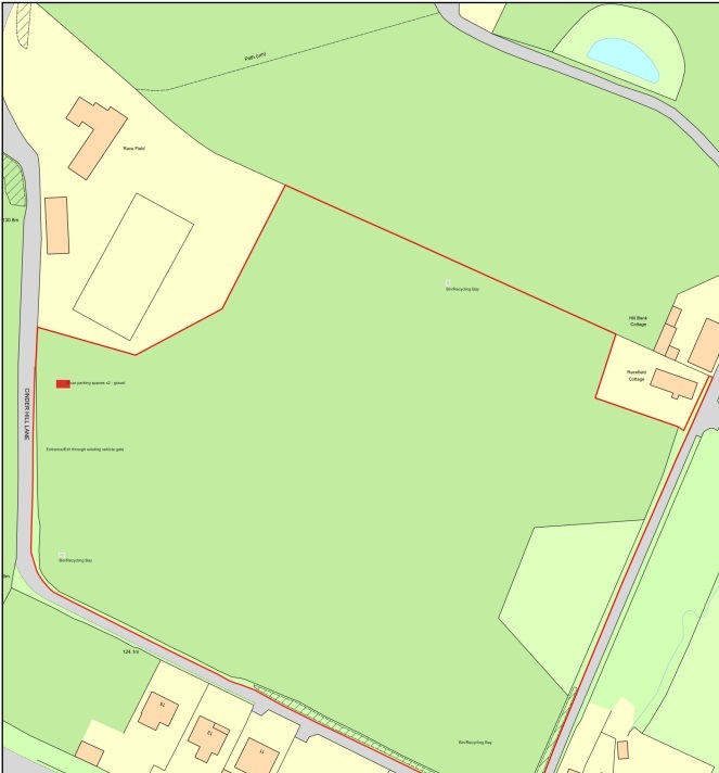 The proposed land where the dog walking space will be created