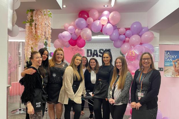 PARTNERSHIP: DASH Beauty and Training Academy and Great Places Housing Group staff at a launch event to celebrate them teaming up