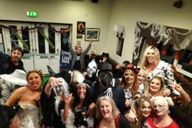 FUN: Fancy dress at a Halloween event at the Hope and Anchor