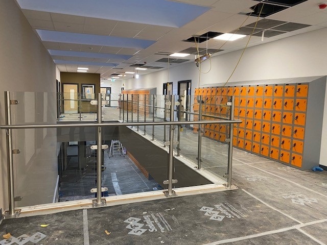 Lockers at the site