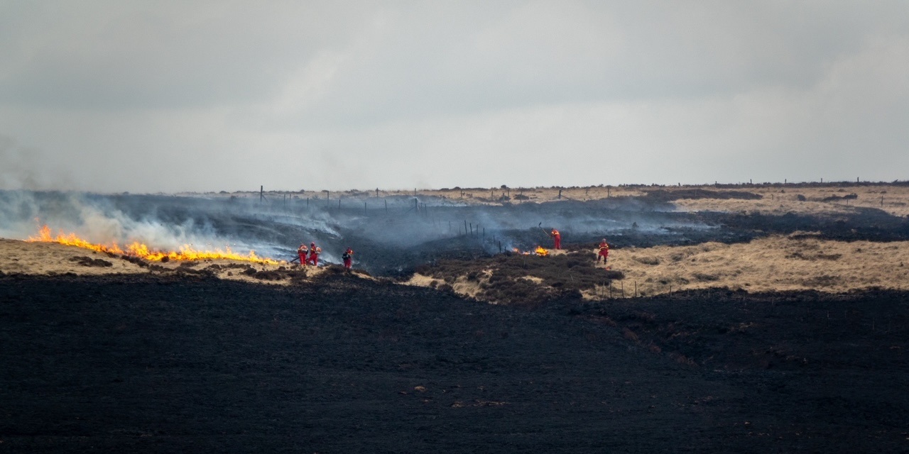 A major fire on Marsden Moor in April last year (Picture: National Trust Images/VictoriaHolland)