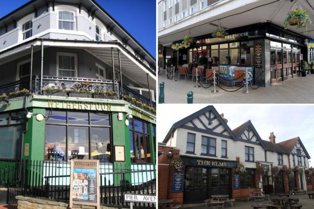 All the hygiene ratings are revealed for the Wetherspoons pubs in Essex (Tripadvisor)