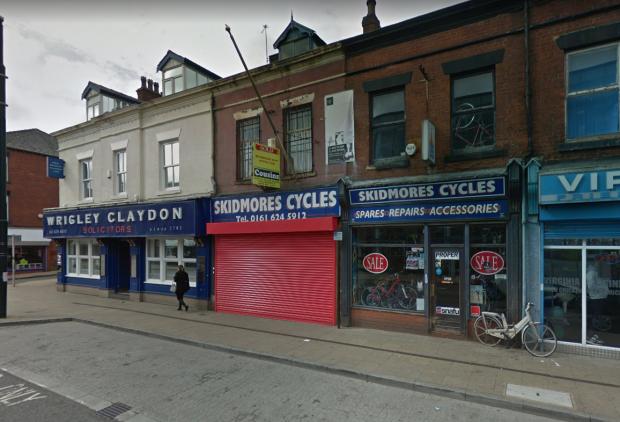 The Oldham Times: The bike outside the store in June 2017. Photo: Google Maps
